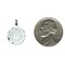 Sterling Silver To My Maid of Honor Disc Charm Pendant Jewerly 22mm x 15mm